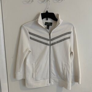 Ralph Lauren White Jacket with Silver Accents